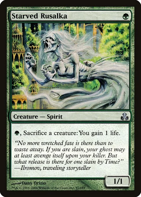 Starved Rusalka, carta Magic di tipo Creature — Spirit illustrata da Dany Orizio