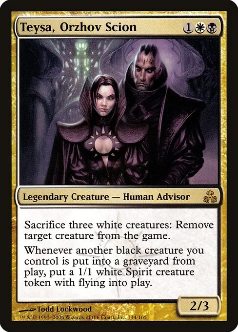 Teysa, Orzhov Scion, carta Magic di tipo Legendary Creature — Human Advisor illustrata da Todd Lockwood