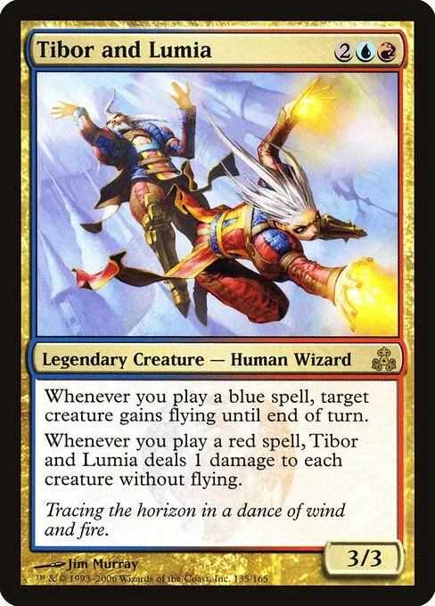 Tibor and Lumia, carta Magic di tipo Legendary Creature — Human Wizard illustrata da Jim Murray