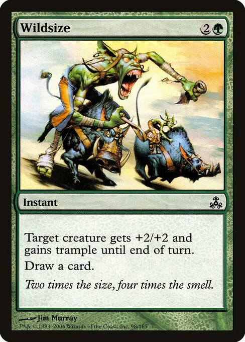 Wildsize, carta Magic di tipo Instant illustrata da Jim Murray