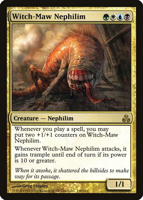 Witch-Maw Nephilim, carta Magic di tipo Creature — Nephilim illustrata da Greg Staples