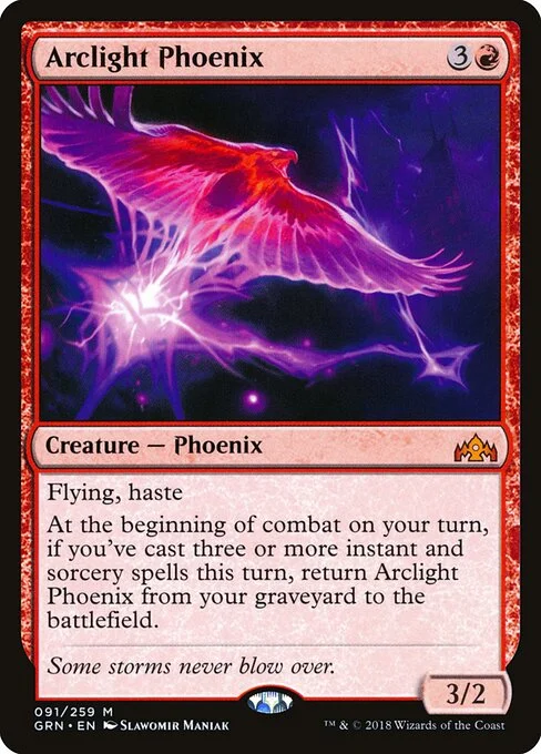 Arclight Phoenix, carta Magic di tipo Creature — Phoenix illustrata da Slawomir Maniak
