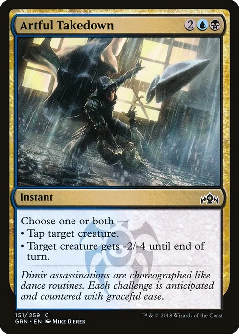Artful Takedown, carta Magic di tipo Instant illustrata da Mike Bierek