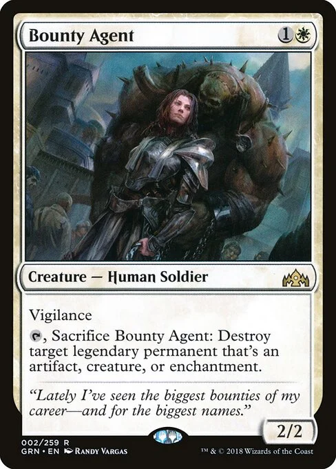 Bounty Agent, carta Magic di tipo Creature — Human Soldier illustrata da Randy Vargas