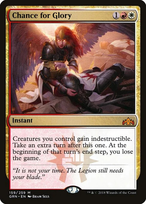 Chance for Glory, carta Magic di tipo Instant illustrata da Bram Sels