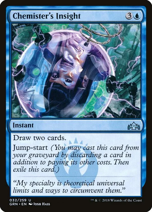 Chemister's Insight, carta Magic di tipo Instant illustrata da Josh Hass