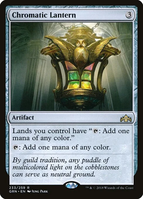 Chromatic Lantern, carta Magic di tipo Artifact illustrata da Jung Park