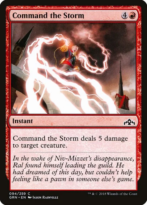 Command the Storm, carta Magic di tipo Instant illustrata da Jason Rainville