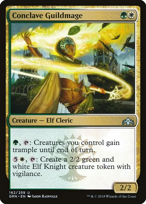 Conclave Guildmage, carta Magic di tipo Creature — Elf Cleric illustrata da Jason Rainville