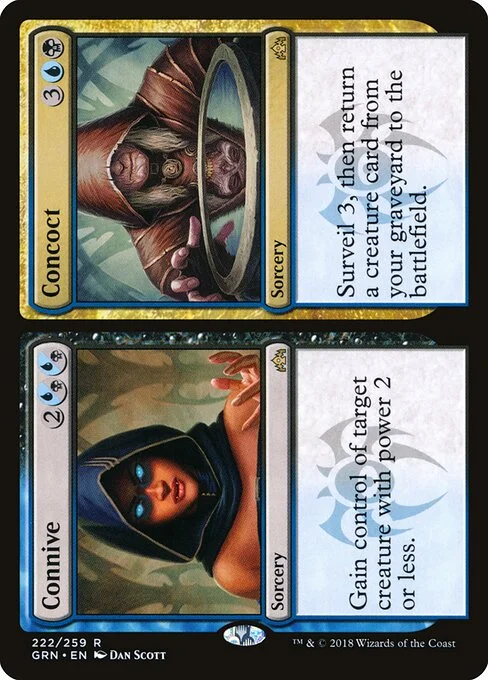 Connive // Concoct, carta Magic di tipo Sorcery // Sorcery illustrata da Dan Murayama Scott