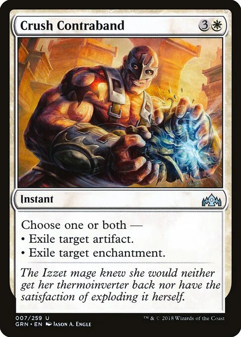 Crush Contraband, carta Magic di tipo Instant illustrata da Jason A. Engle