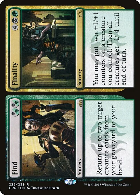 Find // Finality, carta Magic di tipo Sorcery // Sorcery illustrata da Tomasz Jedruszek