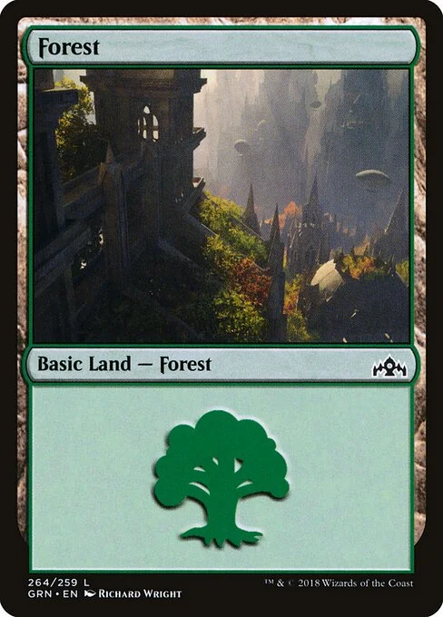 Forest, carta Magic di tipo Basic Land — Forest illustrata da Richard Wright