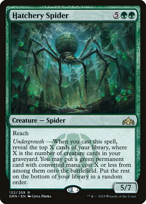 Hatchery Spider, carta Magic di tipo Creature — Spider illustrata da Livia Prima
