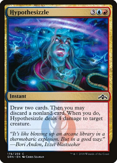 Hypothesizzle, carta Magic di tipo Instant illustrata da Chris Seaman