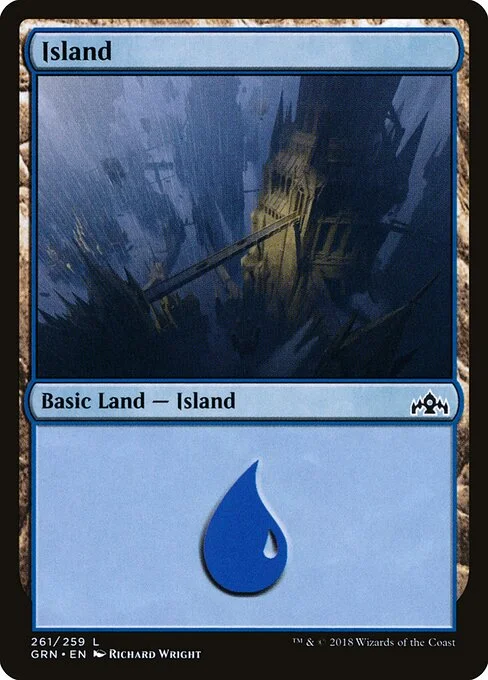 Island, carta Magic di tipo Basic Land — Island illustrata da Richard Wright