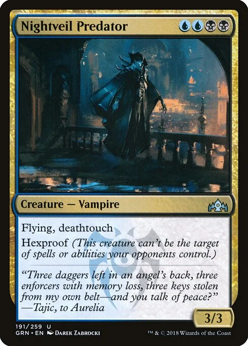 Nightveil Predator, carta Magic di tipo Creature — Vampire illustrata da Darek Zabrocki