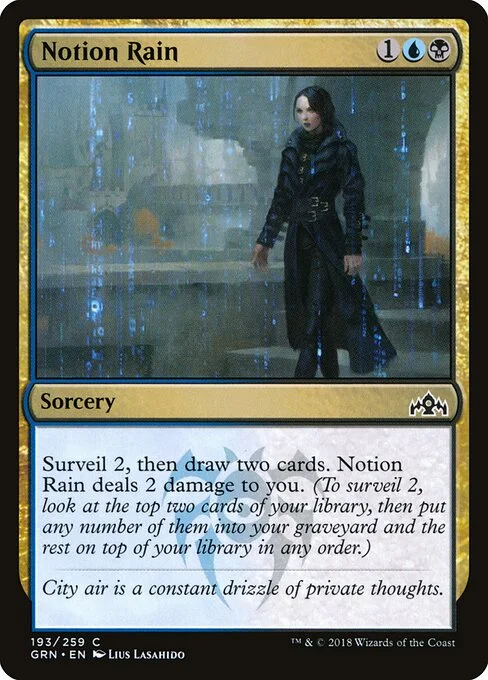 Notion Rain, carta Magic di tipo Sorcery illustrata da Lius Lasahido