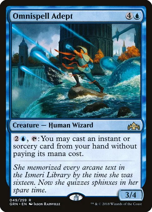 Omnispell Adept, carta Magic di tipo Creature — Human Wizard illustrata da Jason Rainville