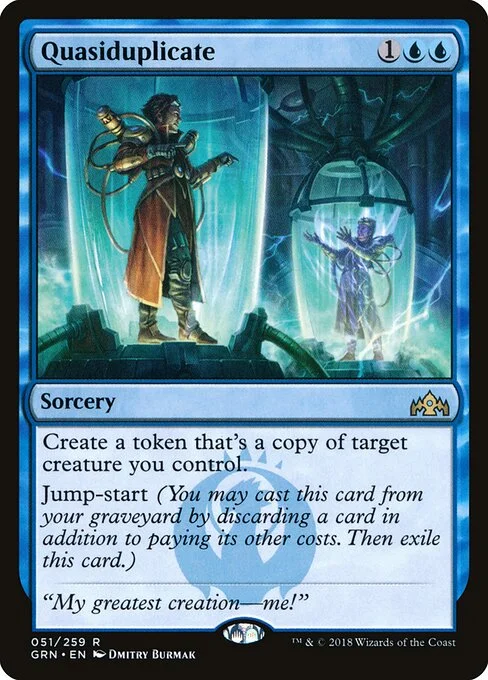 Quasiduplicate, carta Magic di tipo Sorcery illustrata da Dmitry Burmak