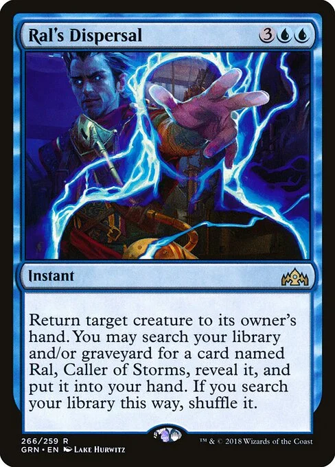 Ral's Dispersal, carta Magic di tipo Instant illustrata da Lake Hurwitz