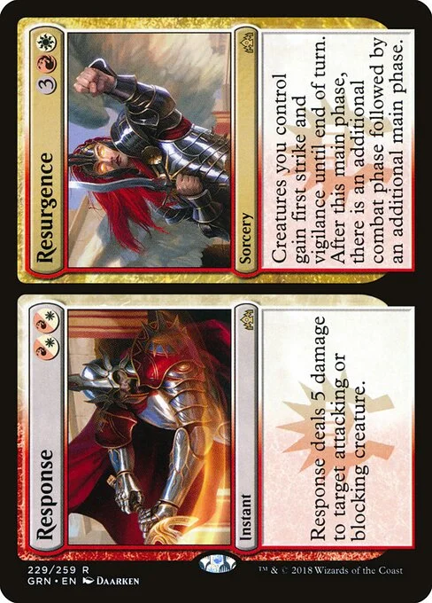 Response // Resurgence, carta Magic di tipo Instant // Sorcery illustrata da Daarken