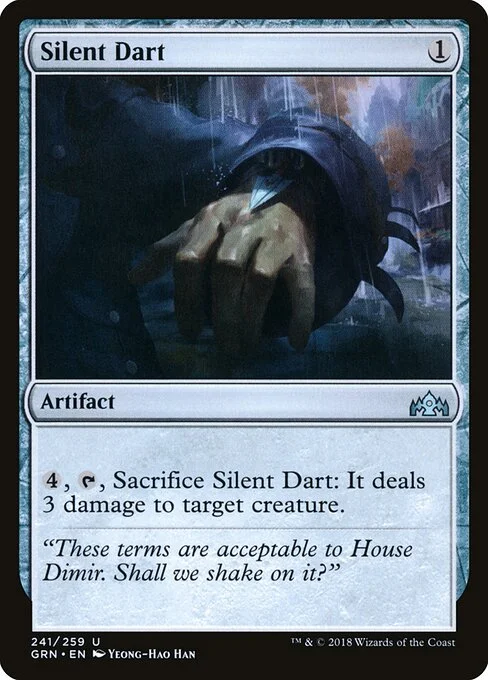 Silent Dart, carta Magic di tipo Artifact illustrata da Yeong-Hao Han