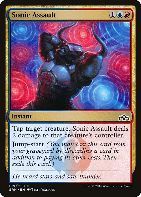 Sonic Assault, carta Magic di tipo Instant illustrata da Tyler Walpole