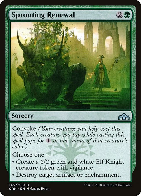 Sprouting Renewal, carta Magic di tipo Sorcery illustrata da James Paick