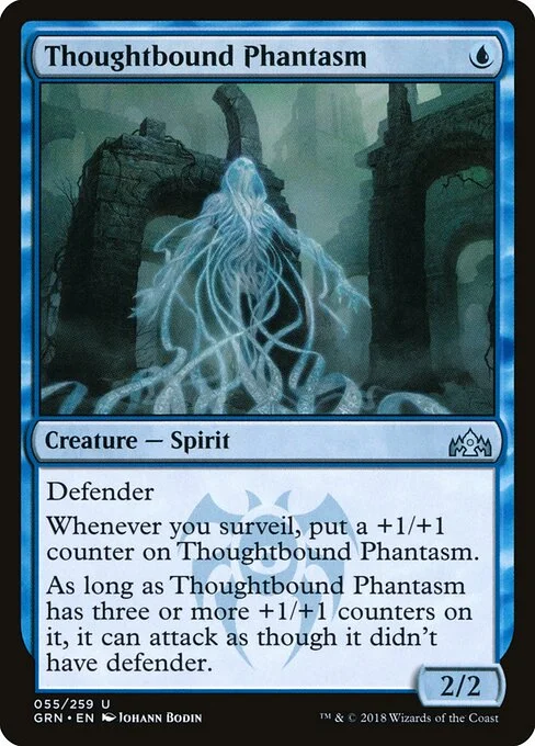Thoughtbound Phantasm, carta Magic di tipo Creature — Spirit illustrata da Johann Bodin