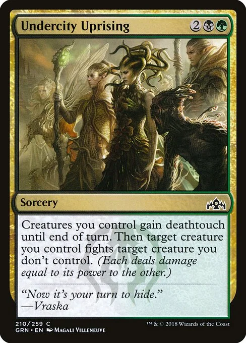 Undercity Uprising, carta Magic di tipo Sorcery illustrata da Magali Villeneuve