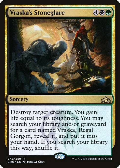 Vraska's Stoneglare, carta Magic di tipo Sorcery illustrata da Yongjae Choi