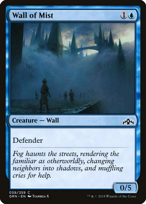 Wall of Mist, carta Magic di tipo Creature — Wall illustrata da Tianhua X