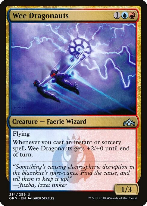 Wee Dragonauts, carta Magic di tipo Creature — Faerie Wizard illustrata da Greg Staples