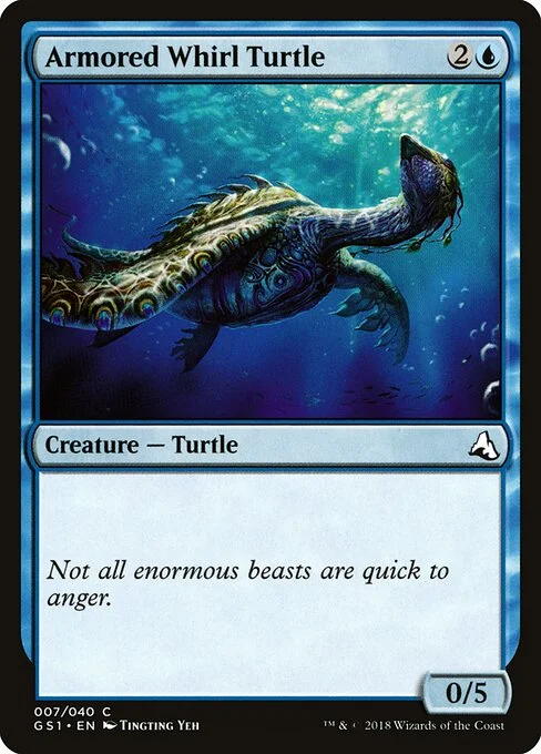Armored Whirl Turtle, carta Magic di tipo Creature — Turtle illustrata da Tingting Yeh