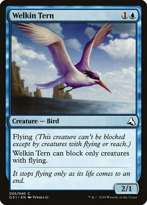 Welkin Tern, carta Magic di tipo Creature — Bird illustrata da Yutaka Li