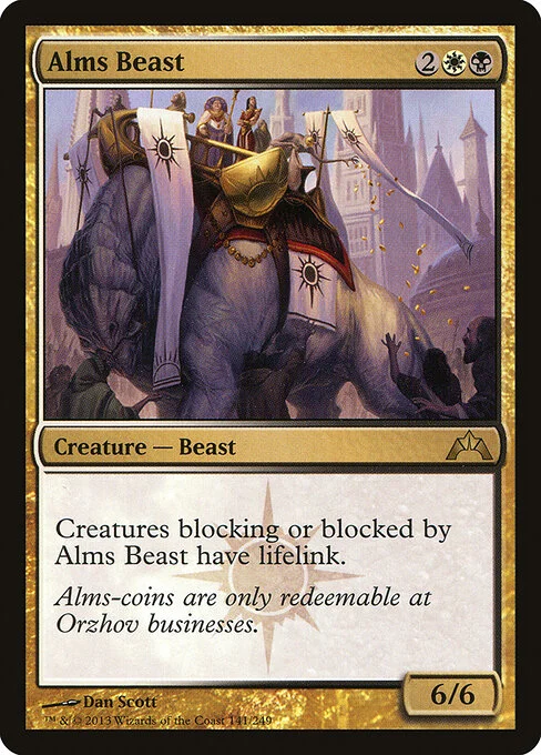Alms Beast, carta Magic di tipo Creature — Beast illustrata da Dan Murayama Scott