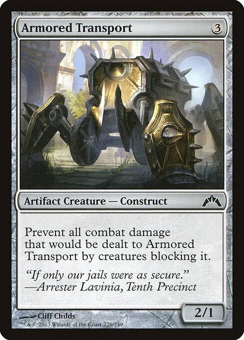 Armored Transport, carta Magic di tipo Artifact Creature — Construct illustrata da Cliff Childs