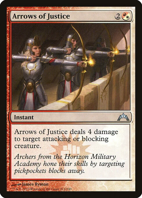 Arrows of Justice, carta Magic di tipo Instant illustrata da James Ryman