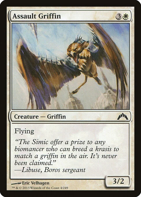 Assault Griffin, carta Magic di tipo Creature — Griffin illustrata da Eric Velhagen