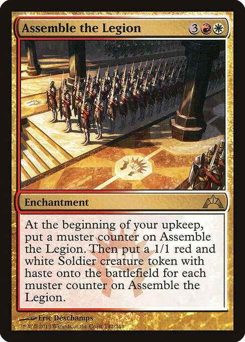 Assemble the Legion, carta Magic di tipo Enchantment illustrata da Eric Deschamps
