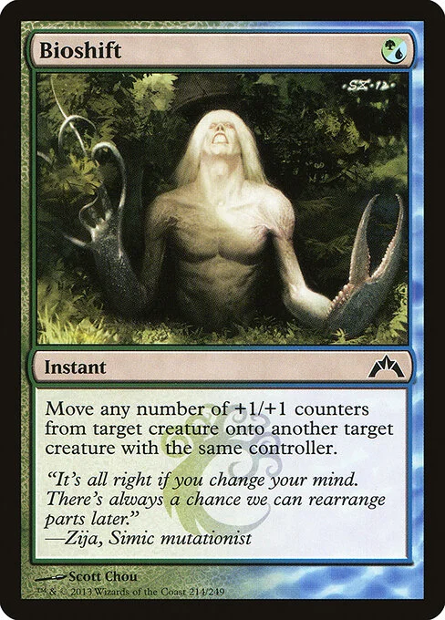 Bioshift, carta Magic di tipo Instant illustrata da Scott Chou