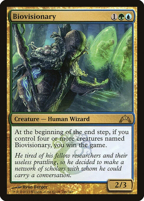 Biovisionary, carta Magic di tipo Creature — Human Wizard illustrata da Ryan Barger