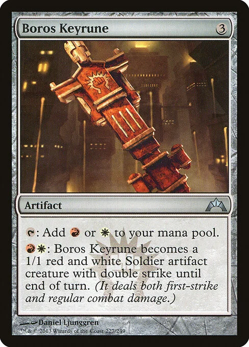 Boros Keyrune, carta Magic di tipo Artifact illustrata da Daniel Ljunggren
