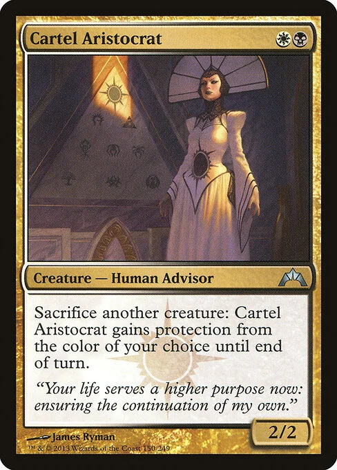 Cartel Aristocrat, carta Magic di tipo Creature — Human Advisor illustrata da James Ryman