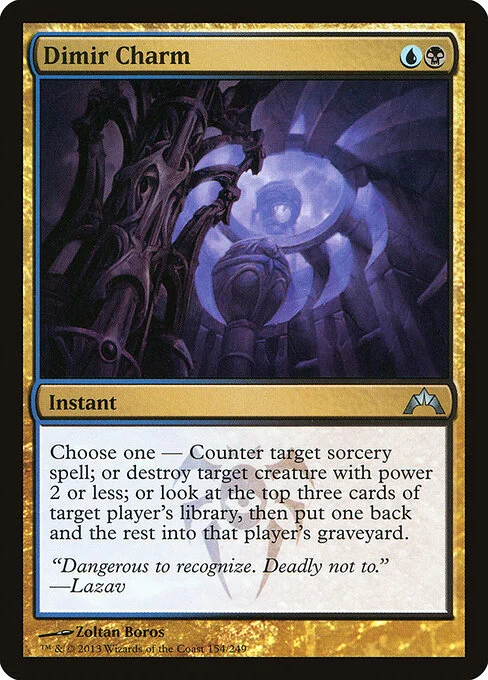 Dimir Charm, carta Magic di tipo Instant illustrata da Zoltan Boros