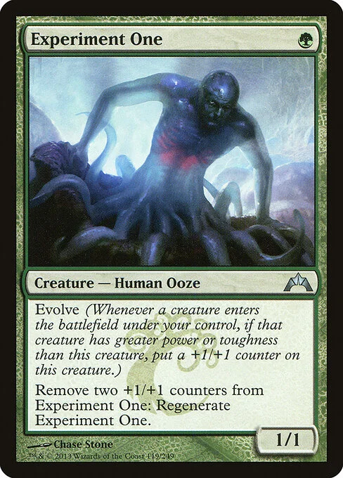 Experiment One, carta Magic di tipo Creature — Human Ooze illustrata da Chase Stone