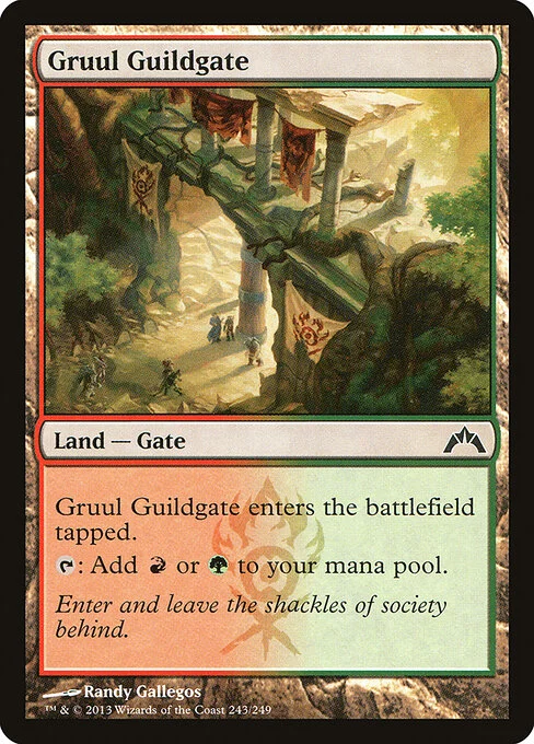 Gruul Guildgate, carta Magic di tipo Land — Gate illustrata da Randy Gallegos