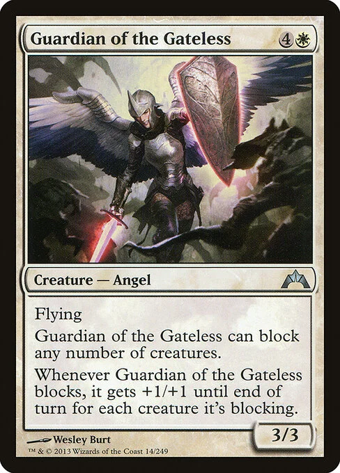 Guardian of the Gateless, carta Magic di tipo Creature — Angel illustrata da Wesley Burt