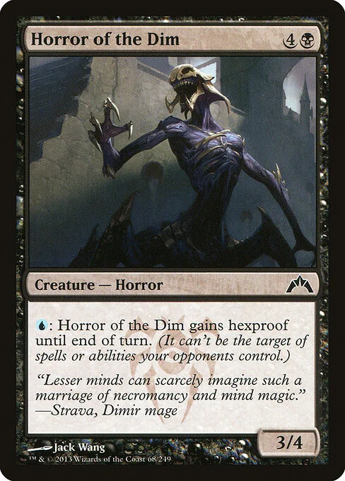 Horror of the Dim, carta Magic di tipo Creature — Horror illustrata da Jack Wang